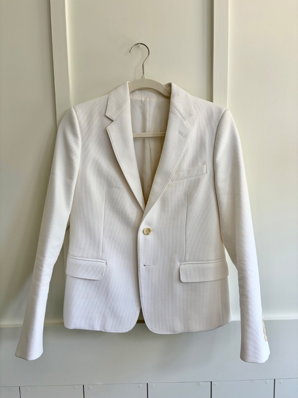 Celine Tailored White Blazer – Timeless Luxury | Excellent Condition